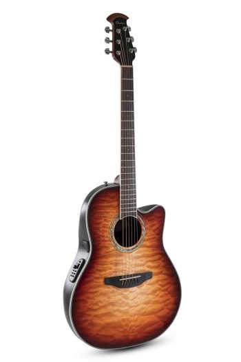 E-Acoustic Guitar Celebrity Standard Plus Mid Cutaway Cognac Burst Gloss Ovation