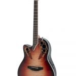 E-Acoustic Guitar Celebrity Elite Plus Mid Cutaway Lefthand Ruby Burst Ovation