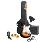 E-guitar RC-100 Guitar Pack 3-Tone Sunburst VGS Solid bodies