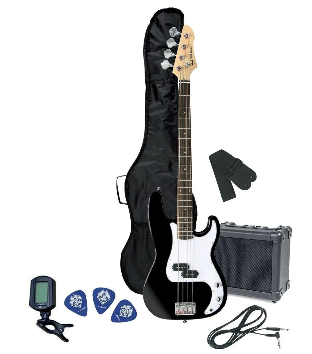 82116 E-Bass RCB-100 Bass Pack Black VGS Solid bodies - Image 1