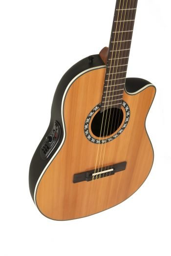E-Acoustic classical guitar Classic Nylon Legend Mid Cutaway Natural Ovation - Image 3