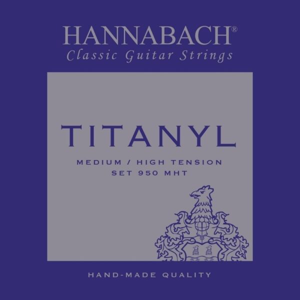 Strings for classic guitar Serie 950 Medium/High Tension Titanyl E1 Strings for classic guitar