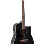 E-Acoustic Guitar Wood Classics AED96-5HG Black Gloss Electro Black high gloss Ovation