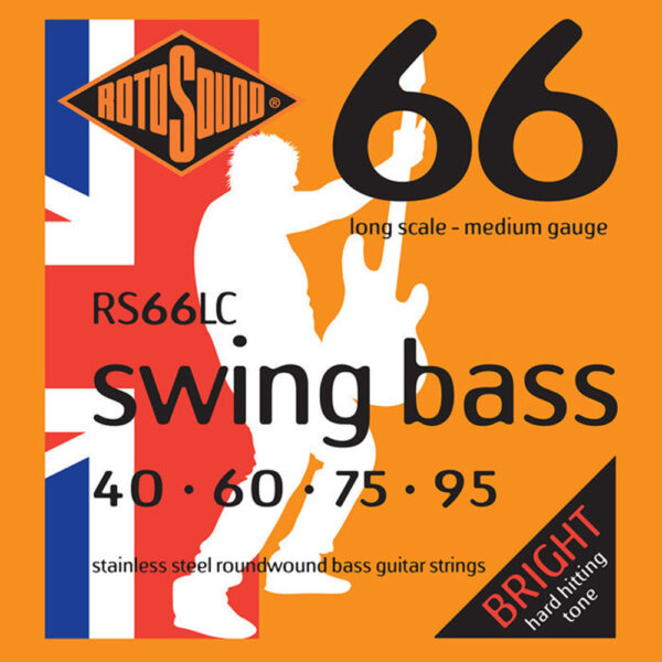 E-Bass Strings Swing Bass 66 Set 4-string Medium 40-95 Strings for E-Bass