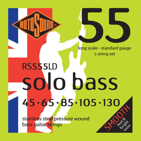 E-Bass Strings Solo Bass 55 Set 5-string Standard 45-130 Strings for E-Bass