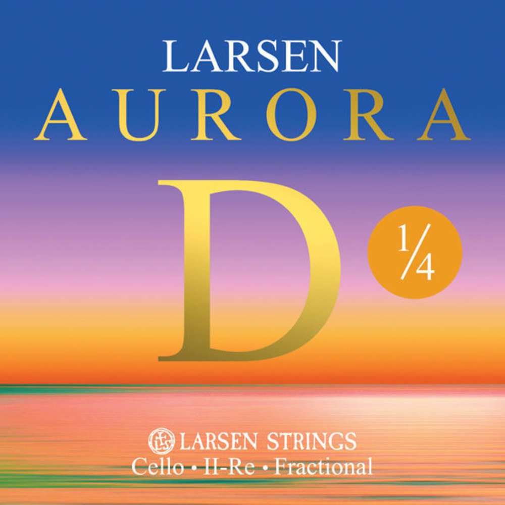 105697 Cello Strings Larsen Aurora D 1/4 Strings for cello - Image 1