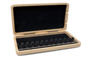Reed case Bassoon 12 tubes Black lacquered finish Reed cases