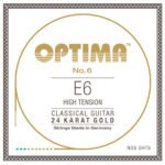 Strings for classic guitar single strings E6w gold-plated Strings for classic guitar