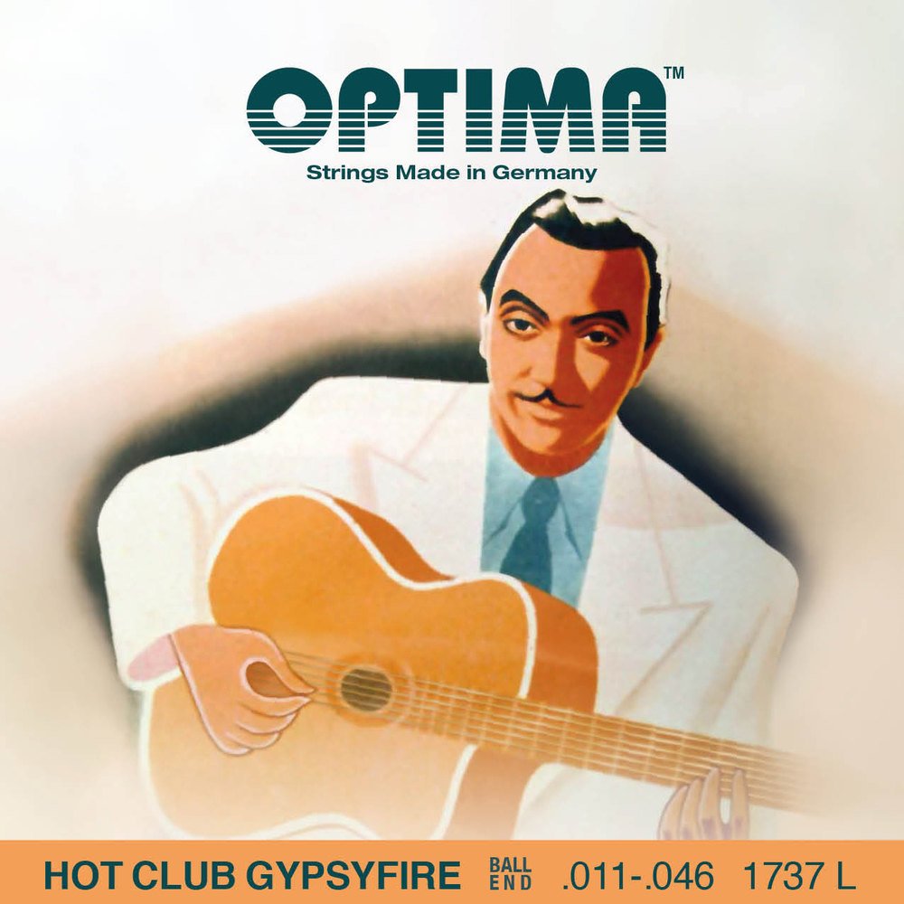 113992 Strings for Acoustic Guitar Hot Club Gypsyfire silver plated Set Acoustic guitar strings - Image 1