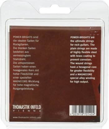 Strings for E-guitar Power Brights Series Set 009 heavy E-guitar strings - Image 2