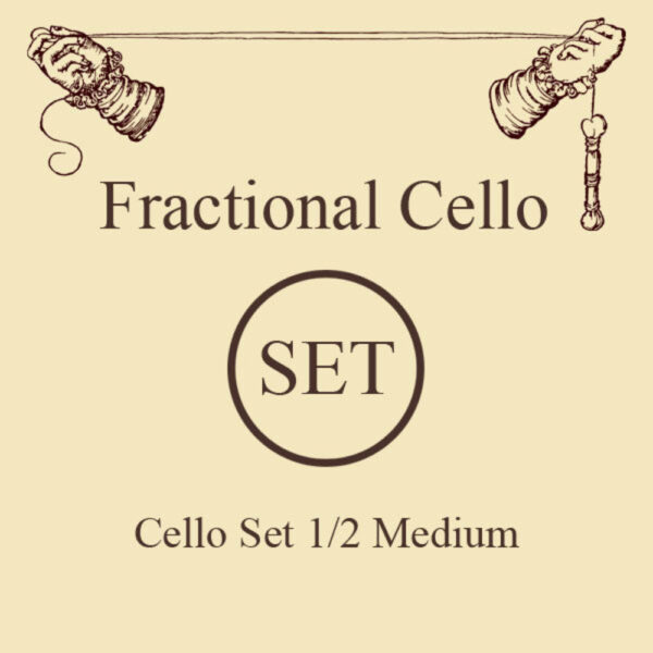 Cello Strings Original Fractional - small sizes Set 1/2 Strings for cello