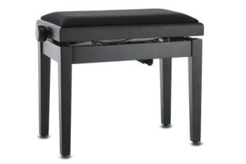 Piano bench Deluxe Autolift Black matt GEWA Piano benches