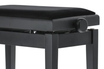 Piano bench Deluxe Autolift Black matt GEWA Piano benches - Image 3