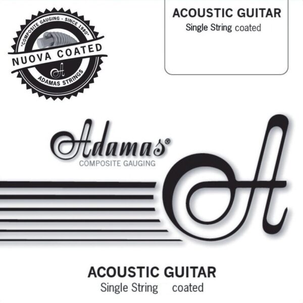Strings for Acoustic Guitar Nuova coated single string plain - bare steel string .008/0.20mm Acoustic guitar strings