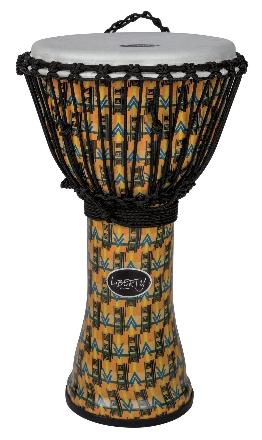123381 Djembé Liberty Series Rope Tuned 14 Abstract Kente Liberty Series - Image 1