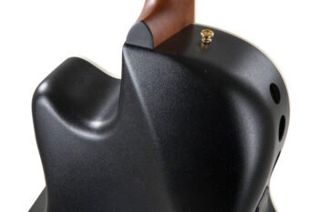 E-Acoustic Guitar Celebrity Elite Deluxe Deep Contour Black Satin Ovation - Image 4