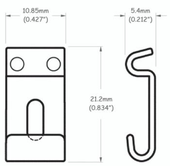 Saddles Stratocaster models 11 mm wide, nickel Guitar Accessories - Image 2