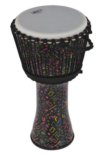 Djembé Liberty Series Rope Tuned 12 Crazy Neon Liberty Series - Image 2