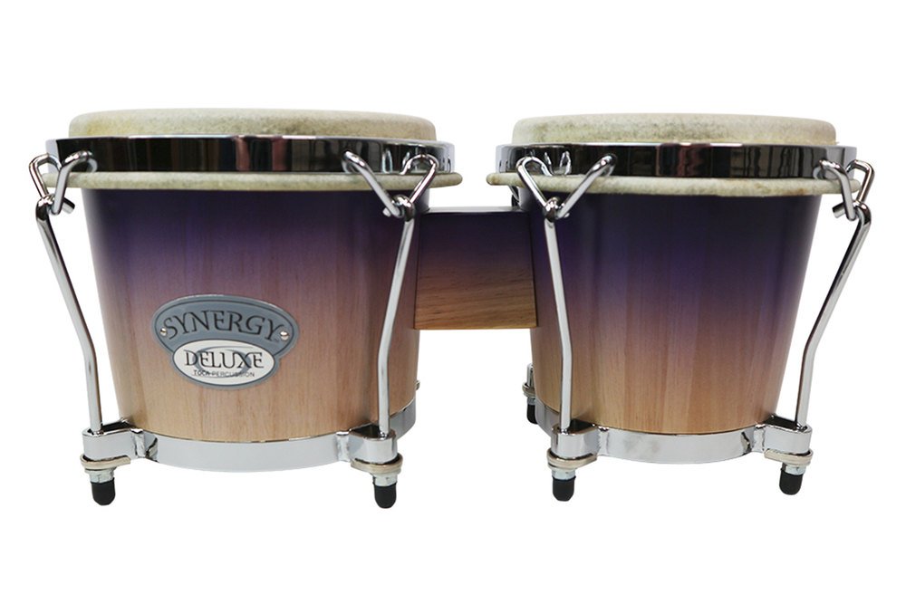 133369 Bongo Synergy Deluxe Series Purple Fade Toca Percussion - Image 1