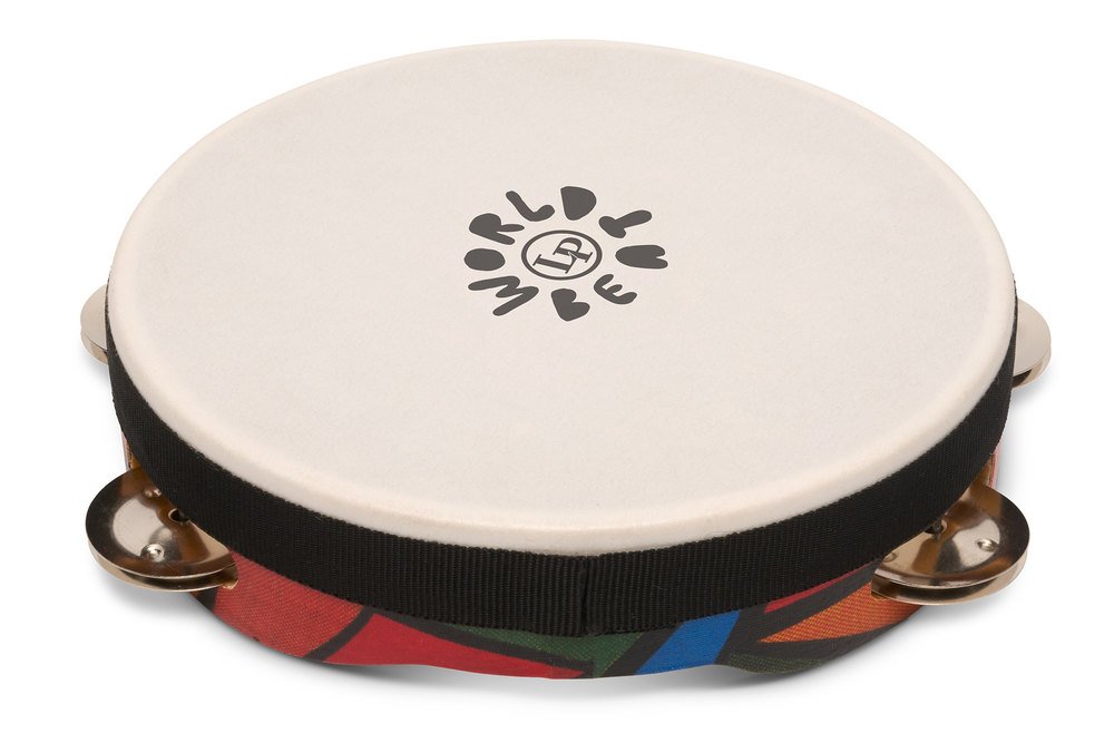 133468 Tambourine World Beat Single Row with Head LP7022 Latin Percussion - Image 1