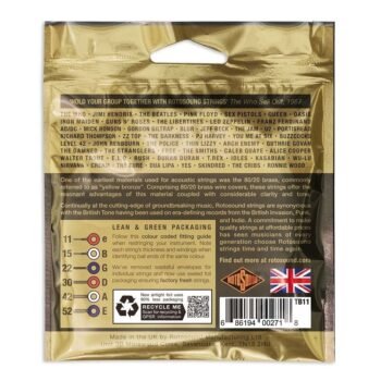 Strings for Acoustic Guitar Tru Bronze Set Light 11-52 Acoustic guitar strings - Image 2
