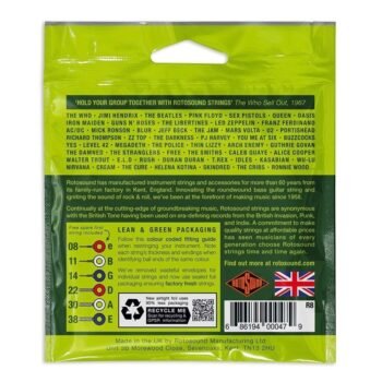 Strings for E-guitar Roto Set Ex-Light 8-38 E-guitar strings - Image 2