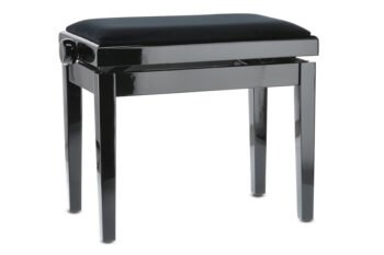 Piano bench Deluxe Black high gloss GEWA Piano benches