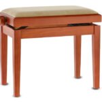 Piano bench Deluxe Cherry tree matt GEWA Piano benches