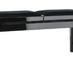 Piano bench Deluxe Double Black highgloss GEWA Piano benches
