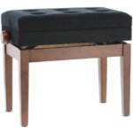 Piano bench Deluxe Compartment Walnut matt GEWA Piano benches