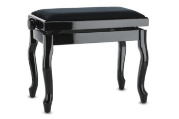 Piano bench Deluxe Classic Black highgloss GEWA Piano benches