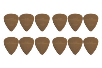 Pick Janicek Nylonpicks 0.80 white coffee Guitar Accessories - Image 2