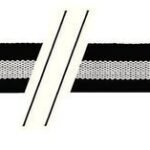 Guitar Straps F&S Cotton-Edition black/white Guitar Accessories