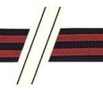 Guitar Straps F&S Cotton-Edition black/red Guitar Accessories