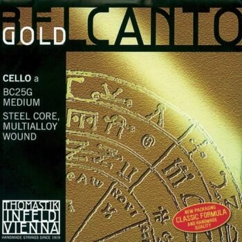 Cello Strings Belcanto Gold Medium Strings for cello