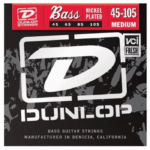 2PDBN45105 NICKEL WOUND MEDIUM BASS STRINGS, 2-PACK, 045–.105 Dunlop