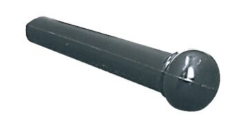 Bridge plug without dot, black Guitar Accessories - Image 2