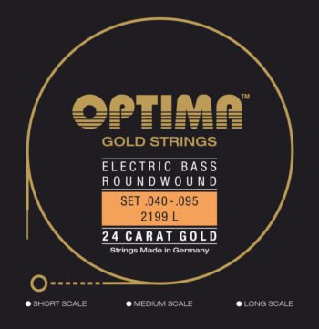 E-Bass Strings Gold Strings Round Wound long scale Set 4-string light Strings for E-Bass