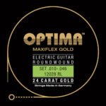 Strings for E-guitar Gold strings round wound Set E-guitar strings