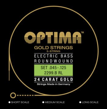 E-Bass Strings Gold Strings Round Wound long scale Set 5-string reg-light Strings for E-Bass