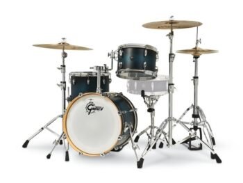 shell set Renown Maple Satin Antique Blue Burst Gretsch Drum - Image 3