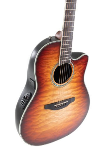 E-Acoustic Guitar Celebrity Standard Plus Mid Cutaway Cognac Burst Gloss Ovation - Image 4