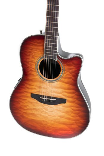 E-Acoustic Guitar Celebrity Standard Plus Mid Cutaway Cognac Burst Gloss Ovation - Image 3