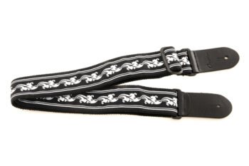 Guitar Straps Signature Nylon White/Black Guitar Accessories