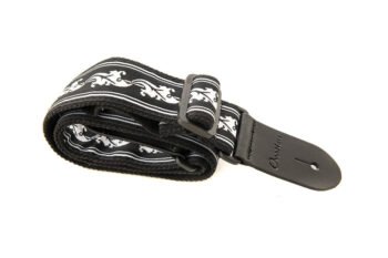 Guitar Straps Signature Nylon White/Black Guitar Accessories - Image 2