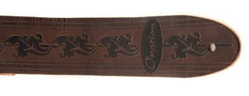 Guitar Straps Premium leather Chocolate Guitar Accessories - Image 3