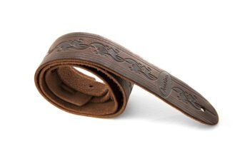 Guitar Straps Premium leather Chocolate Guitar Accessories - Image 2