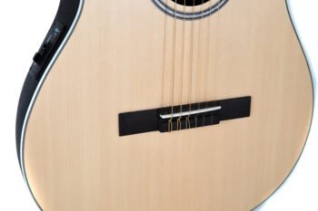 E-Acoustic classical guitar AB24CII Mid Cutaway Nylon Natural Satin Ovation - Image 4