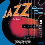 E-Bass Strings Jazz Bass Flat wound Set 5-string long Strings for E-Bass