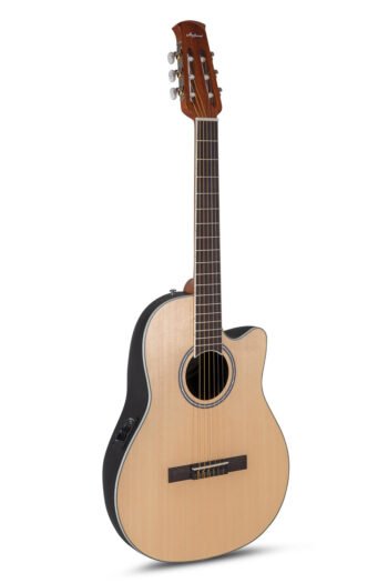 E-Acoustic classical guitar AB24CII Mid Cutaway Nylon Natural Satin Ovation - Image 2